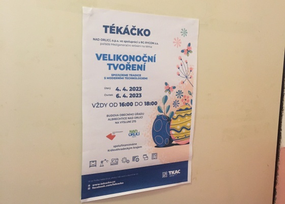 Mezigenerační velikonoční tvoření v Tékáčku